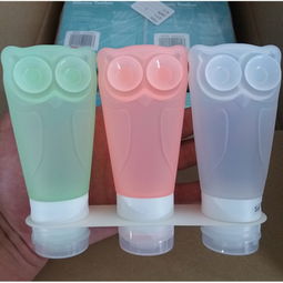 多功能貓頭鷹卡通造型洗發(fā)水分裝瓶 帶吸盤防漏設計，適用于乳液化妝水